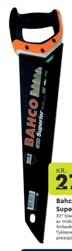Mekk Bahco Håndsag Superior 2600 tilbud