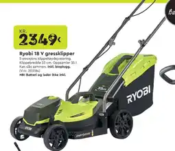 Mekk Ryobi 18 V gressklipper tilbud