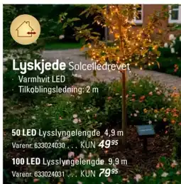 Thansen Lyskjede Solcelledrevet tilbud
