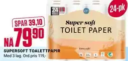 Europris SUPERSOFT TOALETTPAPIR tilbud