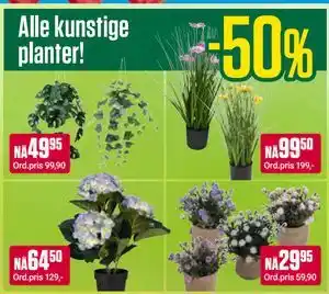 Alle kunstige planter