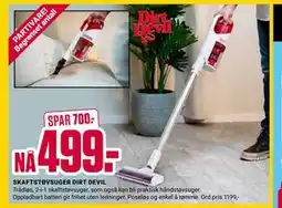 Europris SKAFTSTØVSUGER DIRT DEVIL tilbud
