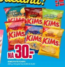 Europris KIMS POTETCHIPS tilbud