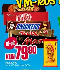 Europris SJOKOLADE tilbud
