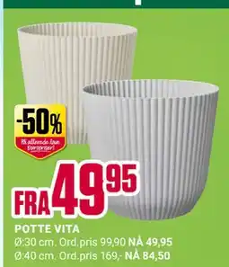 Europris POTTE VITA tilbud
