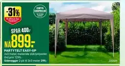 Europris PARTYTELT EASY-UP tilbud