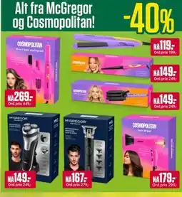 Europris Alt fra McGregor og Cosmopolitan! tilbud