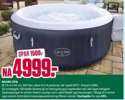 Europris MIAMI SPA tilbud