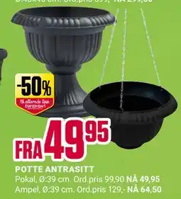 Europris POTTE ANTRASITT tilbud