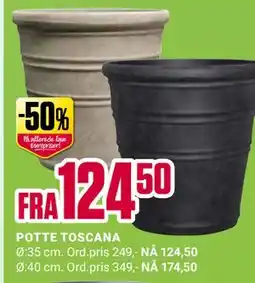 Europris POTTE TOSCANA tilbud