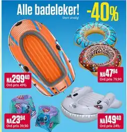 Europris Alle badeleker tilbud