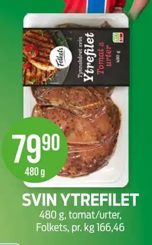 Kiwi SVIN YTREFILET tilbud