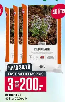 Europris DEKKBARK, Medlemspris tilbud