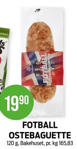 Kiwi FOTBALL OSTEBAGUETTE tilbud