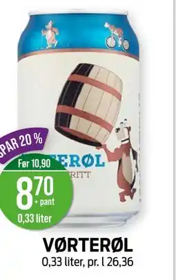 Kiwi VØRTERØL tilbud