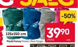 Rusta Pledd Fanny tilbud