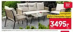 Rusta Loungesett Cannes tilbud