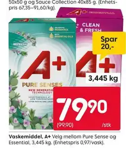 Rusta Vaskemiddel, A+ tilbud