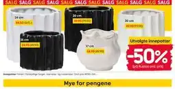 Rusta Utvalgte innepotter tilbud