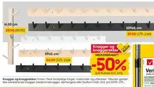 Rusta Knagger og knaggrekker, Medlemspris tilbud