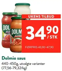 Jacobs Dolmio saus tilbud