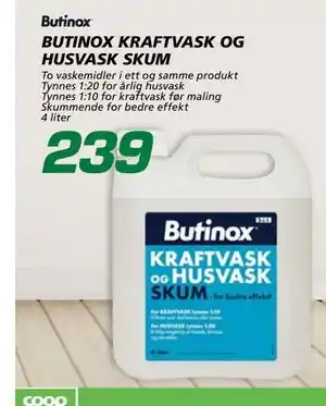 BUTINOX KRAFTVASK OG HUSVASK SKUM