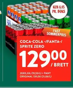 Jacobs COCA-COLA -/FANTA-/ SPRITE ZERO tilbud