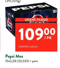 Jacobs Pepsi Max tilbud