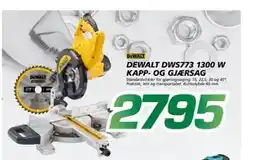 Coop Byggmix DEWALT DWS773 1300 W KAPP- OG GJÆRSAG tilbud