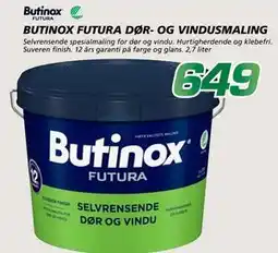 Coop Byggmix BUTINOX FUTURA DØR- OG VINDUSMALING tilbud