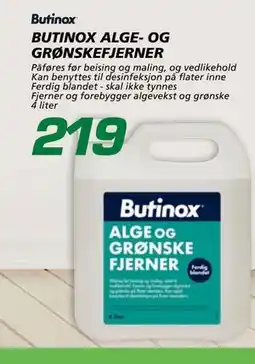 Coop Byggmix BUTINOX ALGE- OG GRØNSKEFJERNER tilbud