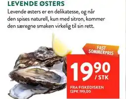 Jacobs LEVENDE ØSTERS tilbud