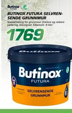 Coop Byggmix BUTINOX FUTURA SELVRENSENDE GRUNNMUR tilbud