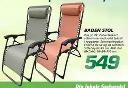 Coop Byggmix BADEN STOL tilbud