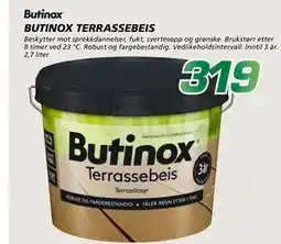 Coop Byggmix BUTINOX TERRASSEBEIS tilbud