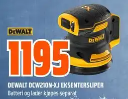 Obs Bygg DEWALT DCW210N-XJ EKSENTERSLIPER tilbud