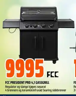 Obs Bygg FCC PRESIDENT PRO 4,1 GASSGRILL tilbud