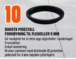 Obs Bygg DAKOTA PIDESTALL FORHØYNING TIL FLISHELLER 9 MM tilbud