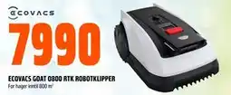 Obs Bygg ECOVACS GOAT O800 RTK ROBOTKLIPPER tilbud