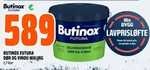 Obs Bygg BUTINOX FUTURA DØR OG VINDU MALING tilbud