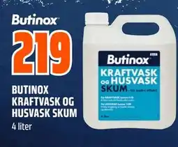 Obs Bygg BUTINOX KRAFTVASK OG HUSVASK SKUM tilbud