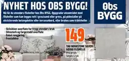 Obs Bygg TAU NOVASTONE SILVER 60X60 FLISHELLE tilbud