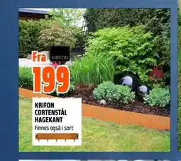 Obs Bygg KRIFON CORTENSTÅL HAGEKANT tilbud