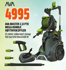 Obs Bygg AVA MASTER 2,0 P70 MEGA BUNDLE HØYTRYKKSPYLER tilbud