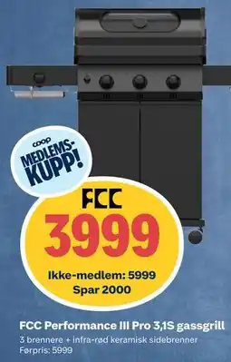 Obs Bygg FCC Performance III Pro 3,1S gassgrill tilbud