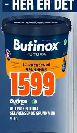 Obs Bygg BUTINOX FUTURA SELVRENSENDE GRUNNMUR tilbud