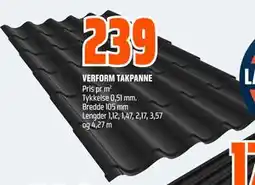 Obs Bygg VERFORM TAKPANNE tilbud