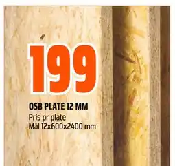 Obs Bygg OSB PLATE 12 MM tilbud