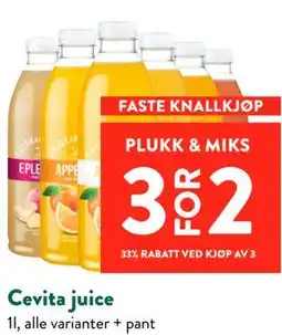 Jacobs Cevita juice tilbud