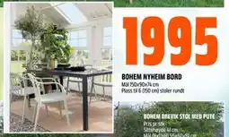 Obs Bygg BOHEM NYHEIM BORD tilbud